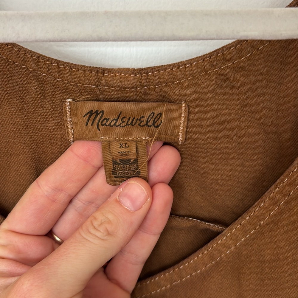 Madewell Tan Sleeveless Jumpsuit - Picture 3 of 11